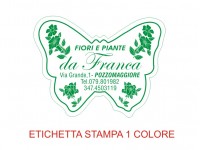 Etichette adesive per fioristi, fiorai e vivaisti  (mm 45X34) (cod.5G)